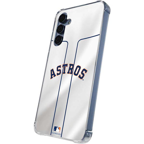 MLB Houston Astros Jersey Galaxy A35 5G Clear Case